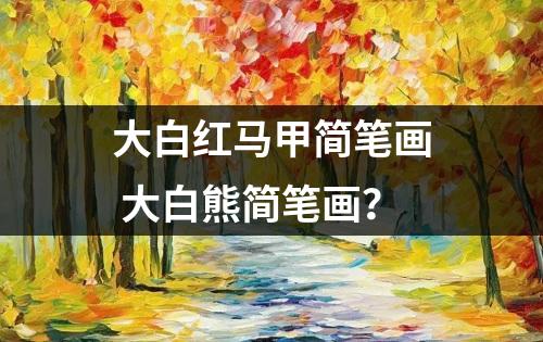 大白红马甲简笔画 大白熊简笔画？