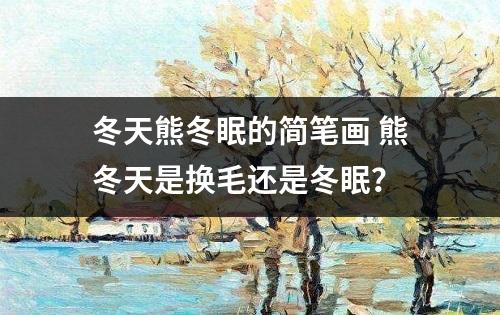 冬天熊冬眠的简笔画 熊冬天是换毛还是冬眠？