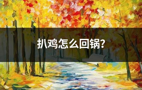 扒鸡怎么回锅？