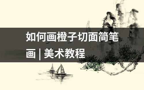 如何画橙子切面简笔画 | 美术教程