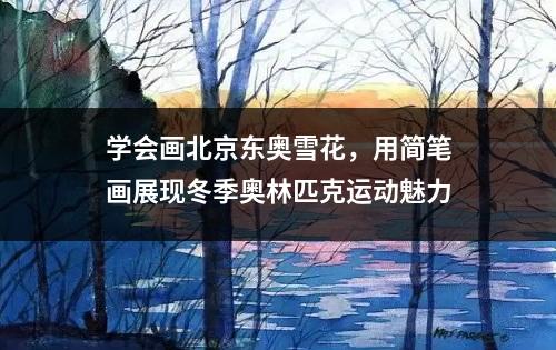 学会画北京东奥雪花，用简笔画展现冬季奥林匹克运动魅力