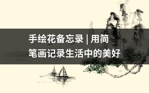 手绘花备忘录 | 用简笔画记录生活中的美好