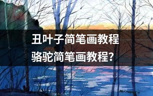 丑叶子简笔画教程 骆驼简笔画教程？