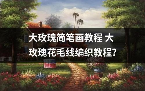 大玫瑰简笔画教程 大玫瑰花毛线编织教程？