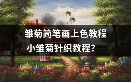 雏菊简笔画上色教程 小雏菊针织教程？