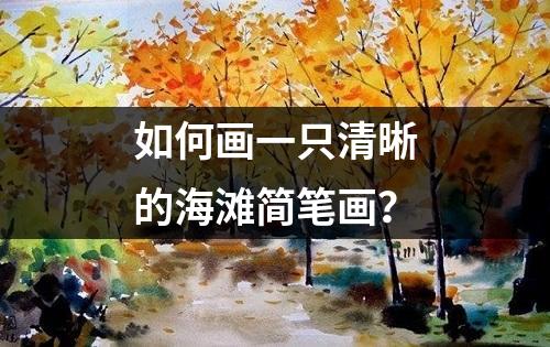 如何画一只清晰的海滩简笔画？