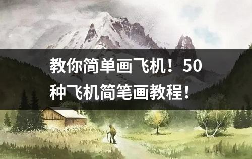 教你简单画飞机！50种飞机简笔画教程！