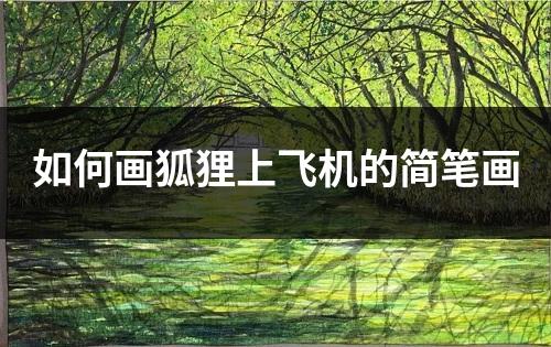 如何画狐狸上飞机的简笔画