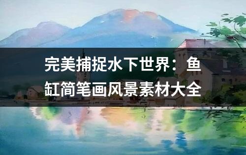 完美捕捉水下世界：鱼缸简笔画风景素材大全