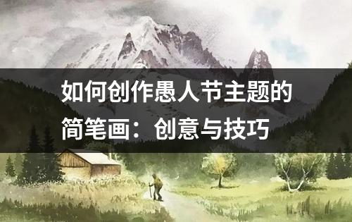 如何创作愚人节主题的简笔画：创意与技巧